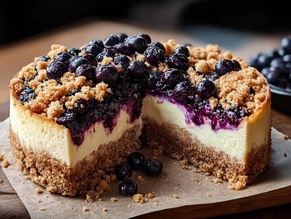 Blueberry Crumble Cheesecake Incredible