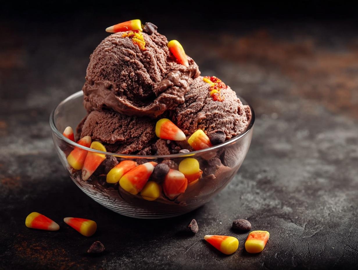Dark Chocolate Halloween Gelato: 8 Spooky Delights - Dark Chocolate Halloween Gelato - additional detail