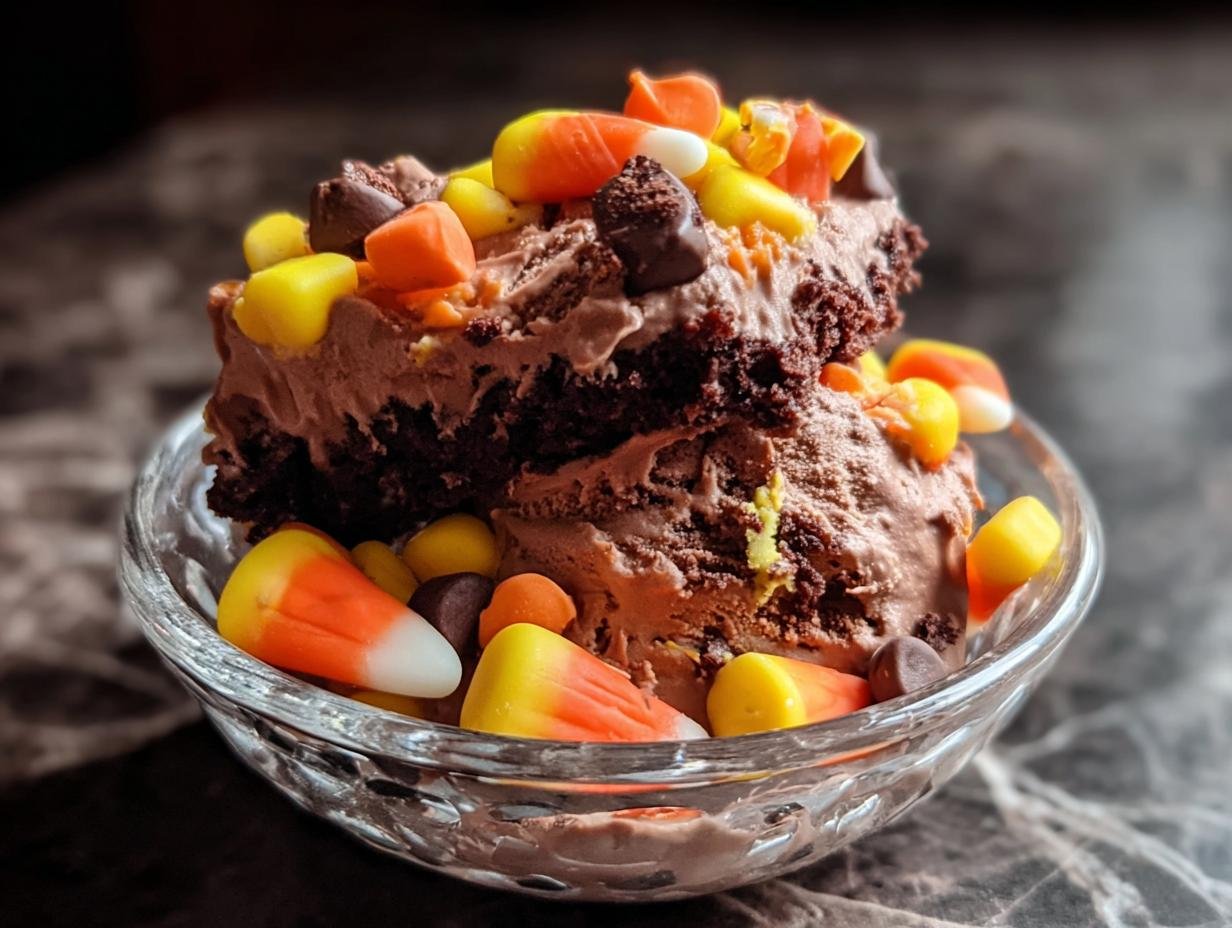 Dark Chocolate Halloween Gelato