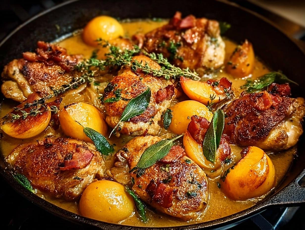 Honey Butter Peach Chicken