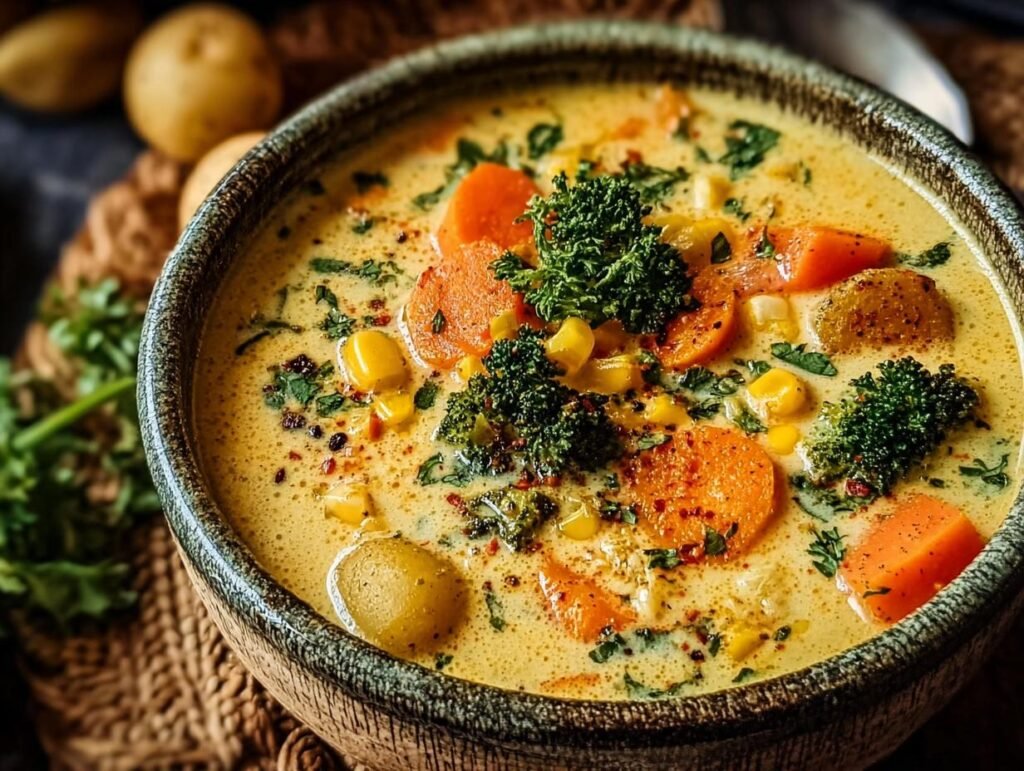 One Pot Creamy Vegetable