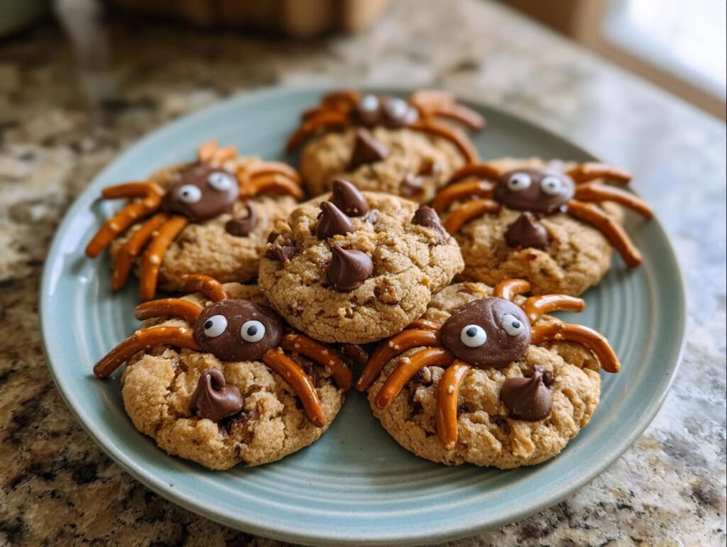 Peanut Butter Spider Cookies