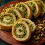 Pistachio Pinwheel Cookies