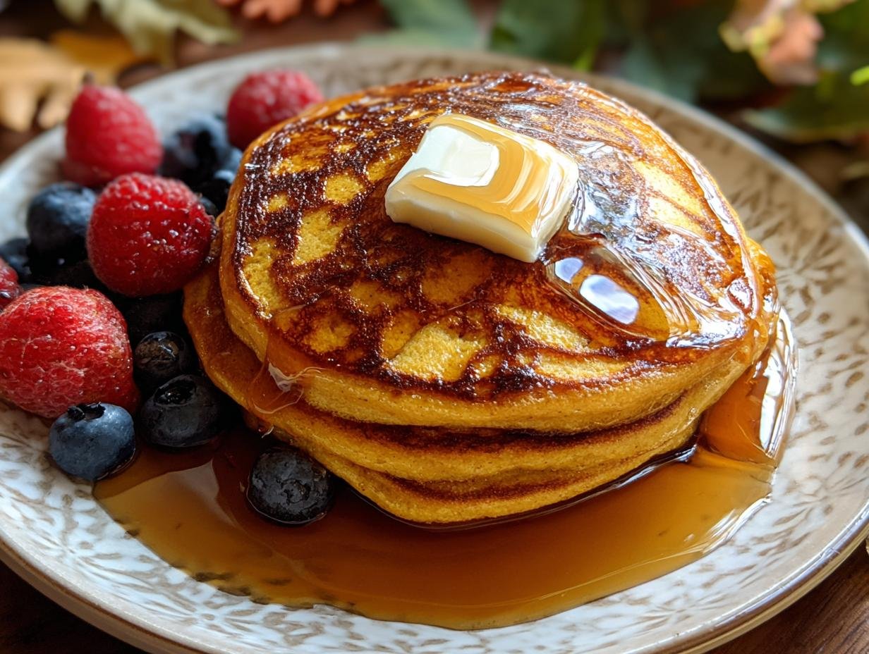 Amazing Pumpkin Greek Yogurt Pancakes 1 - Pumpkin Greek Yogurt Pancakes - additional detail
