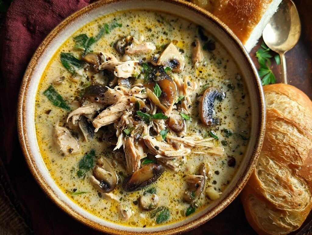 Rotisserie Chicken Mushroom Soup