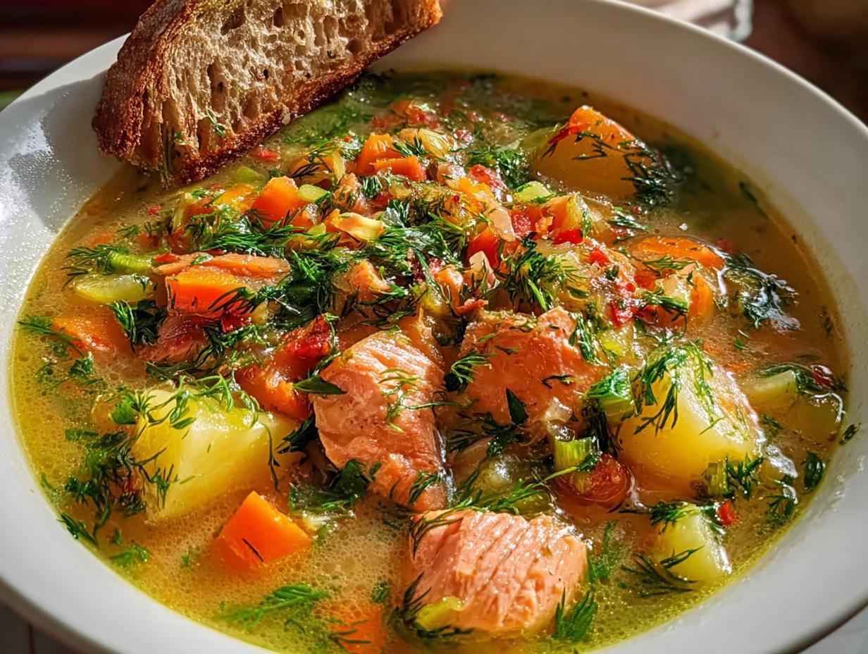 Healthy Salmon Soup Dinner: Easy & Quick - Salmon Soup Dinner - additional detail