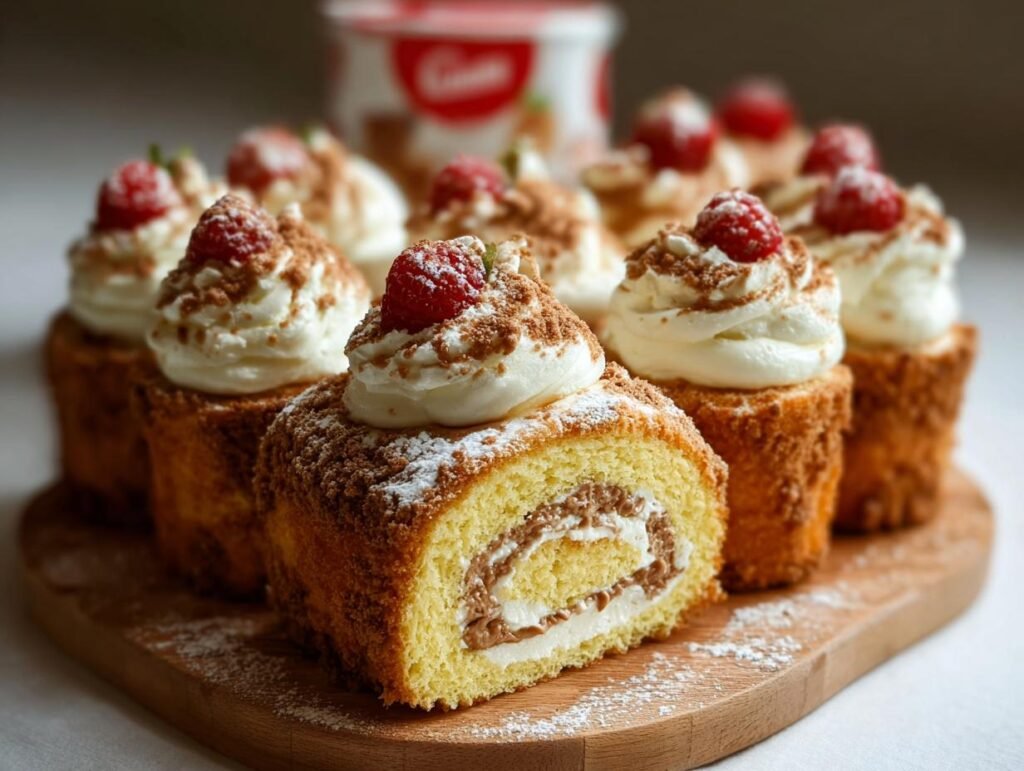 Sponge Cake Biscoff Cream