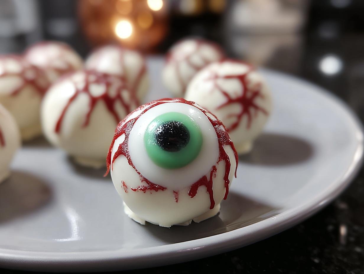 Spooky Eyeball Truffles: 1 Ghastly Treat - Spooky Eyeball Truffles - additional detail