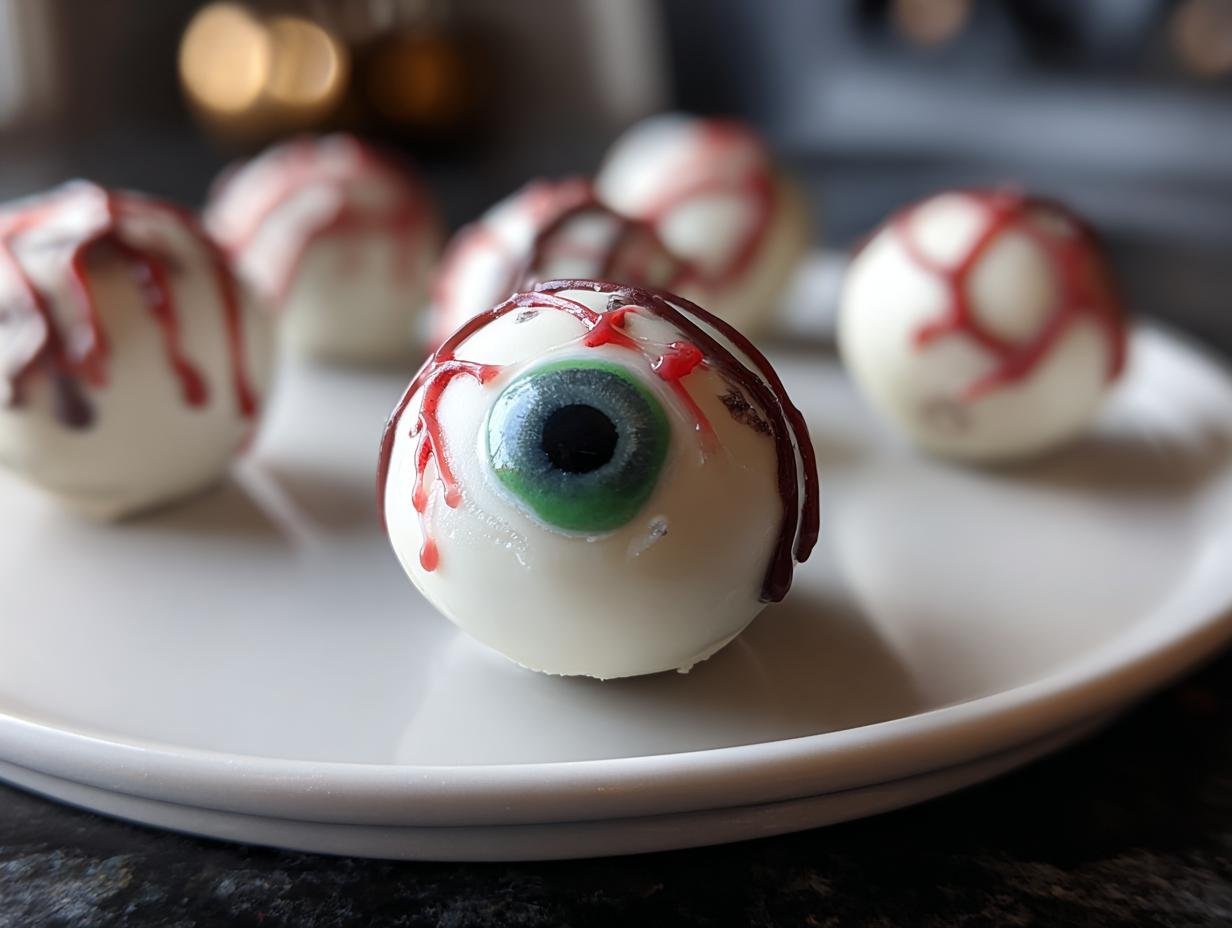 Spooky Eyeball Truffles: 1 Ghastly Treat - Spooky Eyeball Truffles - additional detail