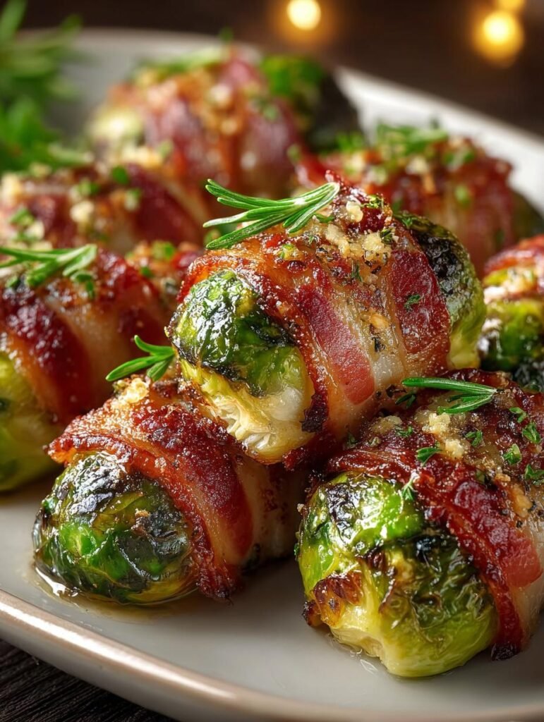 Bacon Wrapped Brussels Sprouts