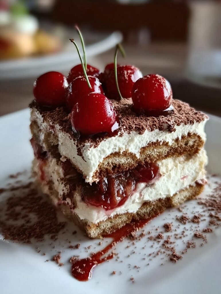 Cherry Amaretto Tiramisu