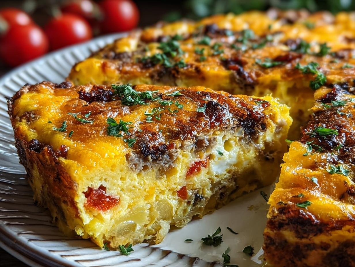 Chorizo Potato Egg Casserole