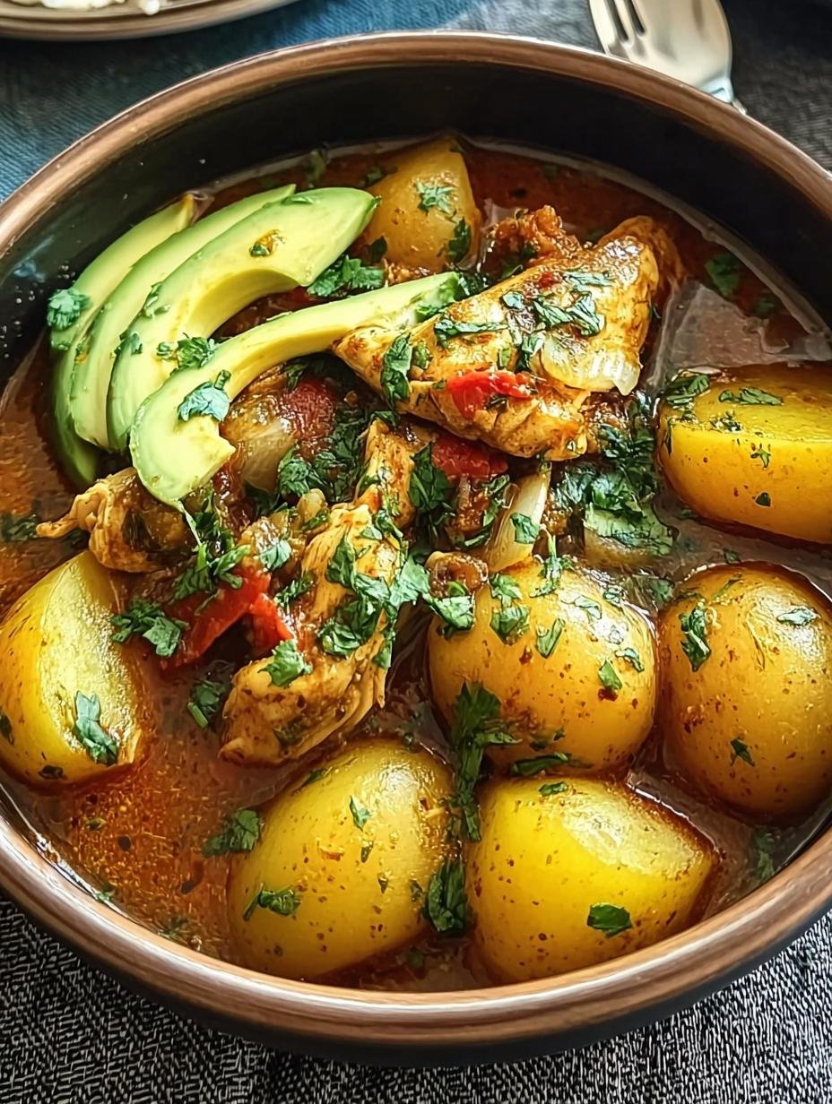 Authentic Colombian Chicken Potato Stew - Colombian Chicken Potato Stew - main visual representation