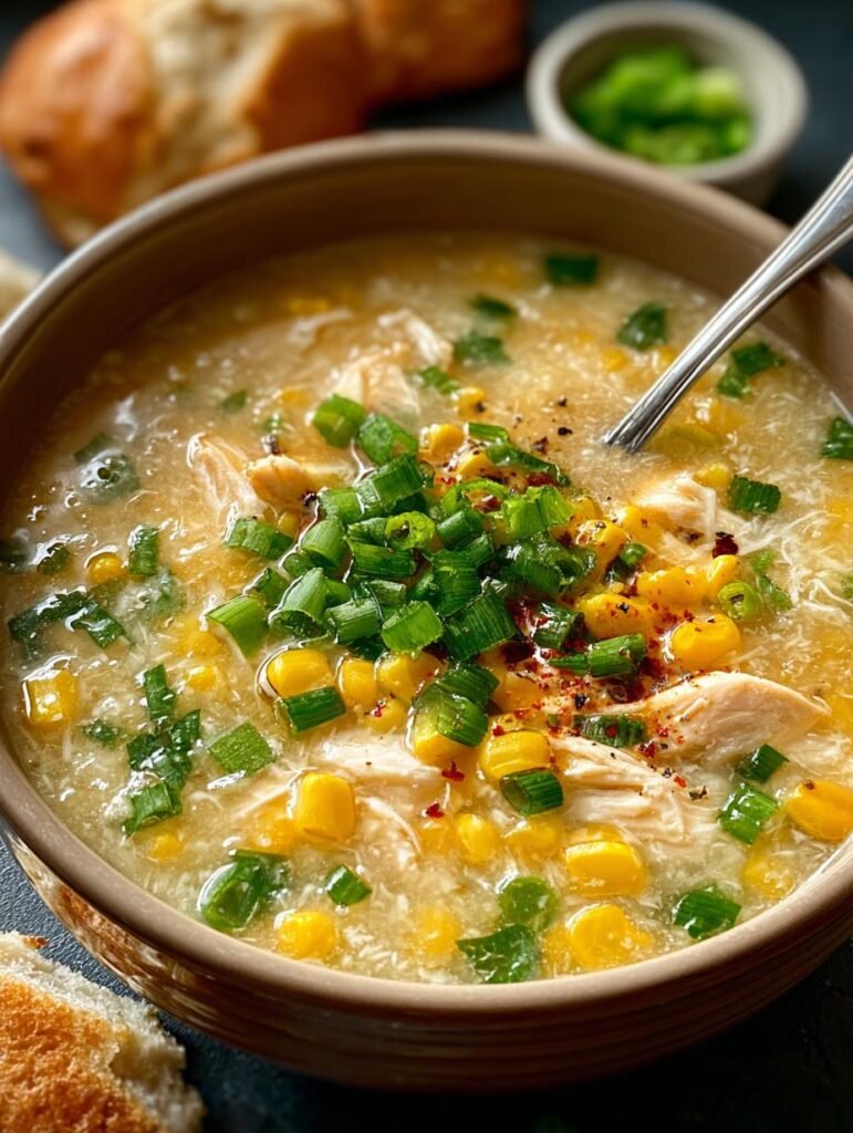 Comforting Chicken Sweetcorn Soup