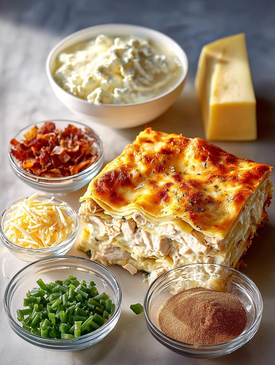 Crack Chicken Lasagna: 8 Comforting Layers of Flavor - Crack Chicken Lasagna - additional detail