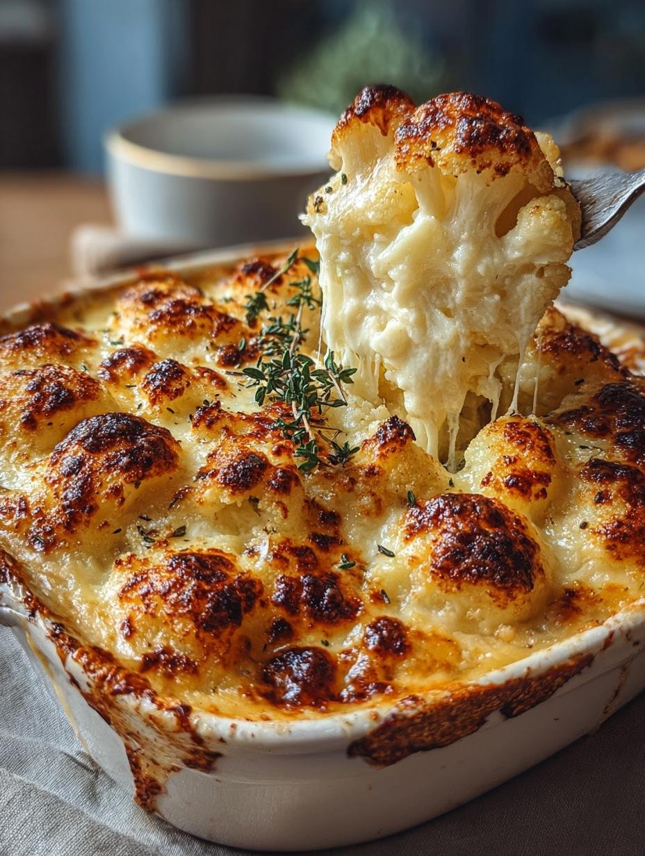 Creamy Cauliflower Gratin with