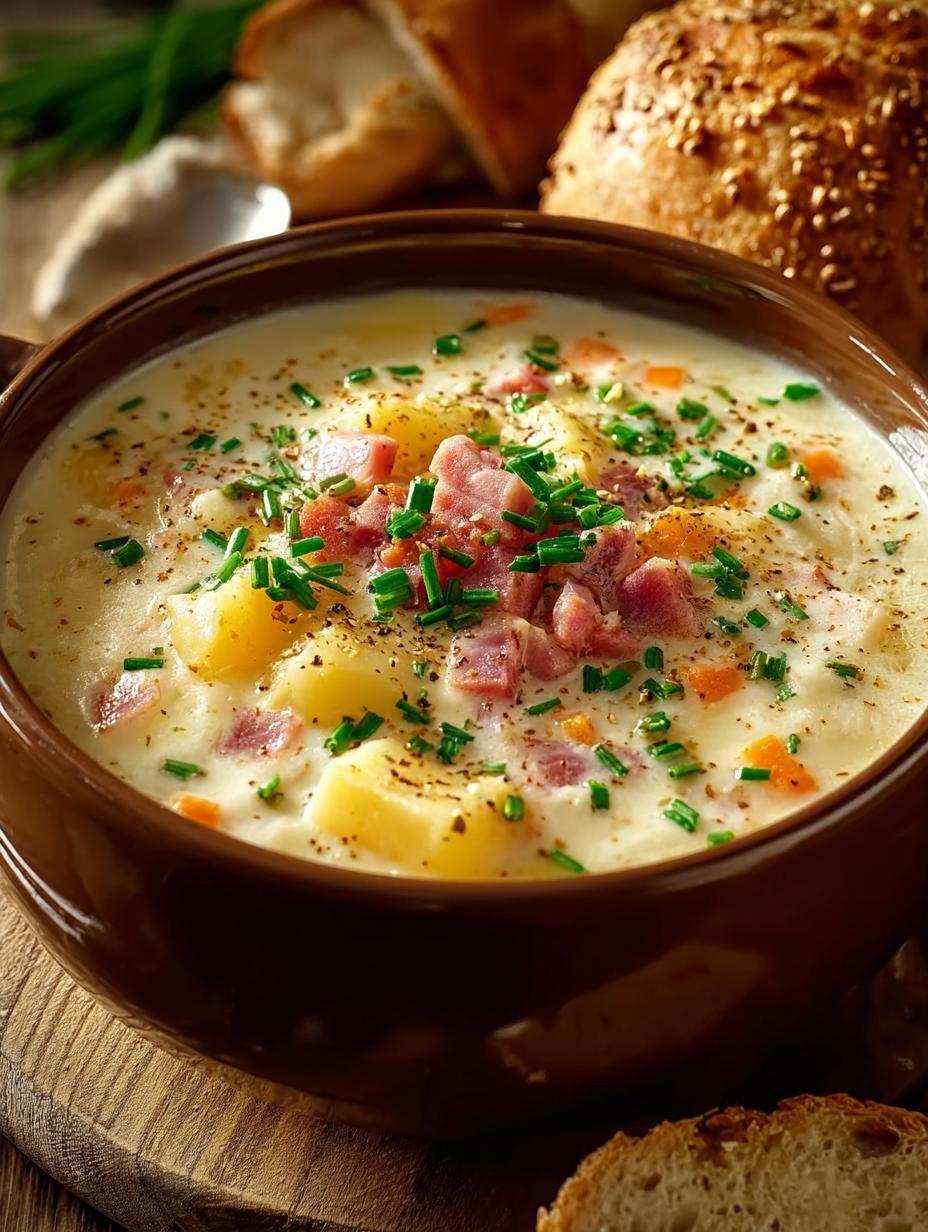 Creamy Cheesy Ham Chowder: 6 Steps to Comforting Bliss - Creamy Cheesy Ham Chowder - additional detail