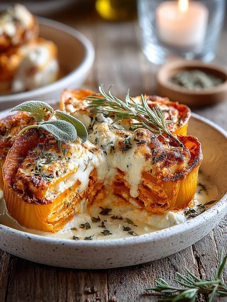 Creamy Pumpkin Ricotta Stuffed