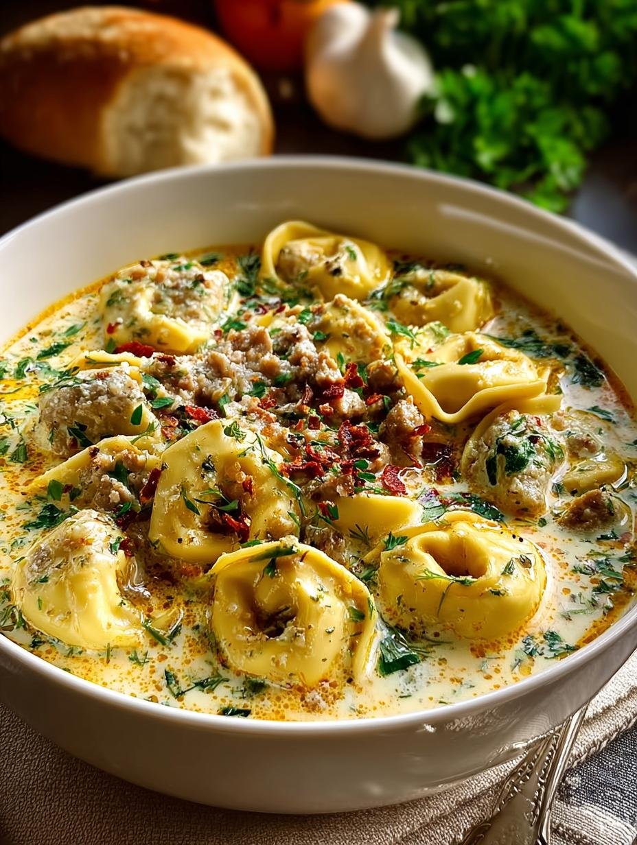 Creamy Tortellini Soup