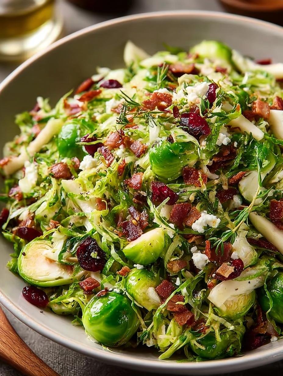 Fall Brussels Sprouts Salad