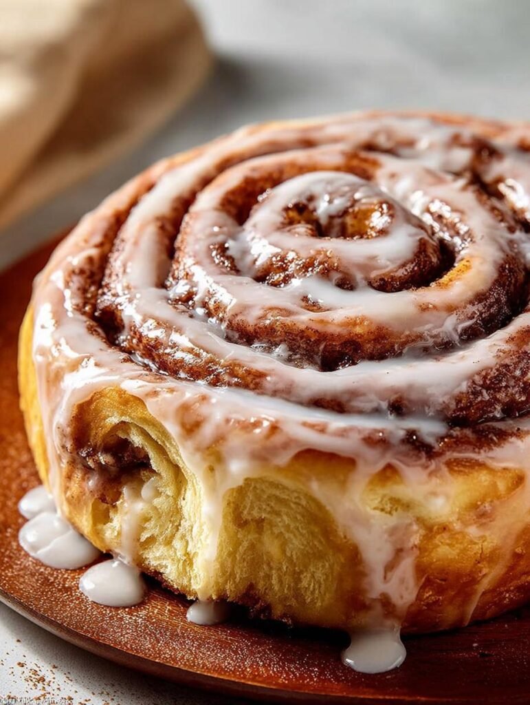 Giant Cinnamon Roll Cake