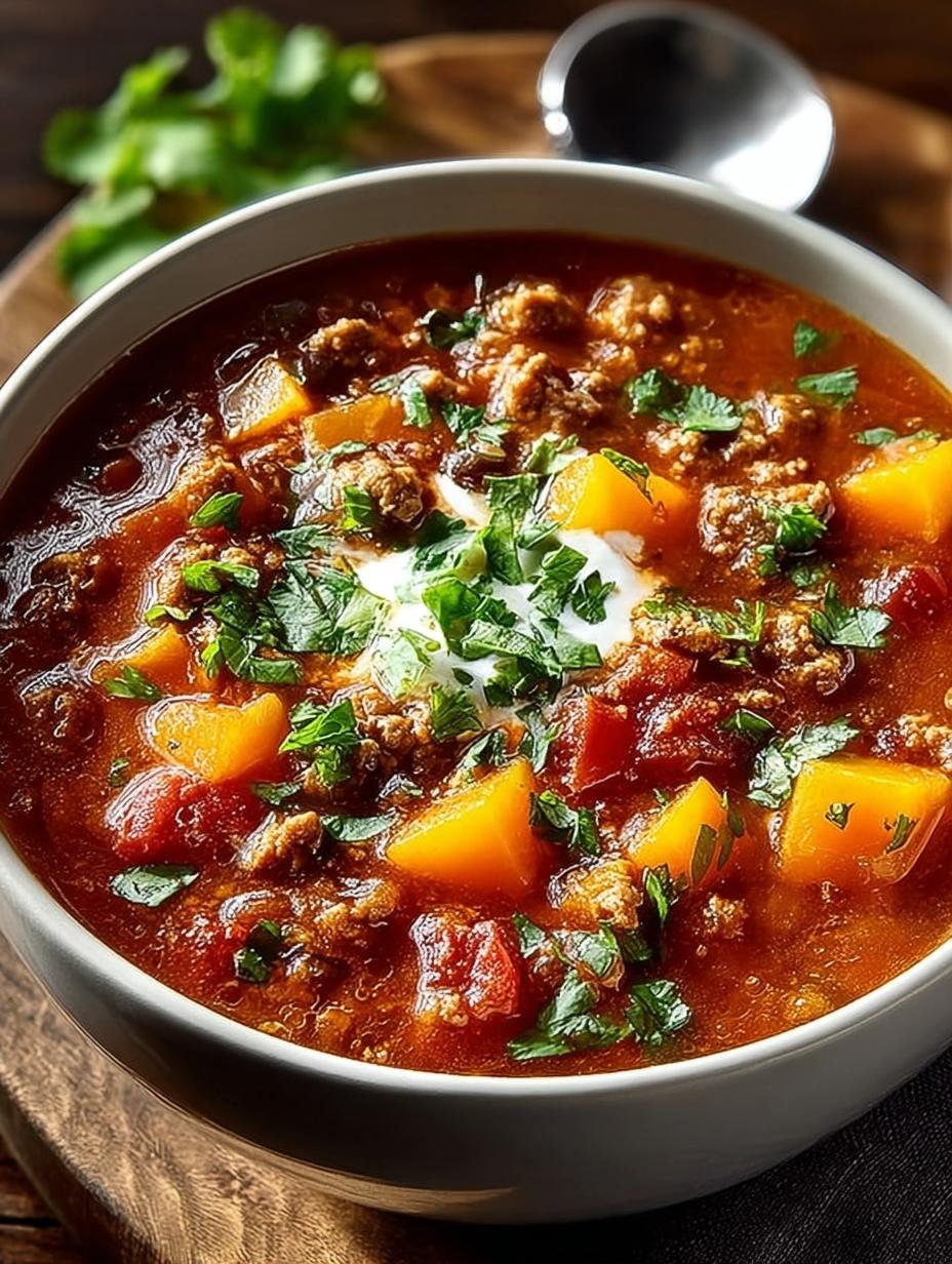 Hearty Butternut Turkey Chili: Comfort in a Bowl - Hearty Butternut Turkey Chili - main visual representation