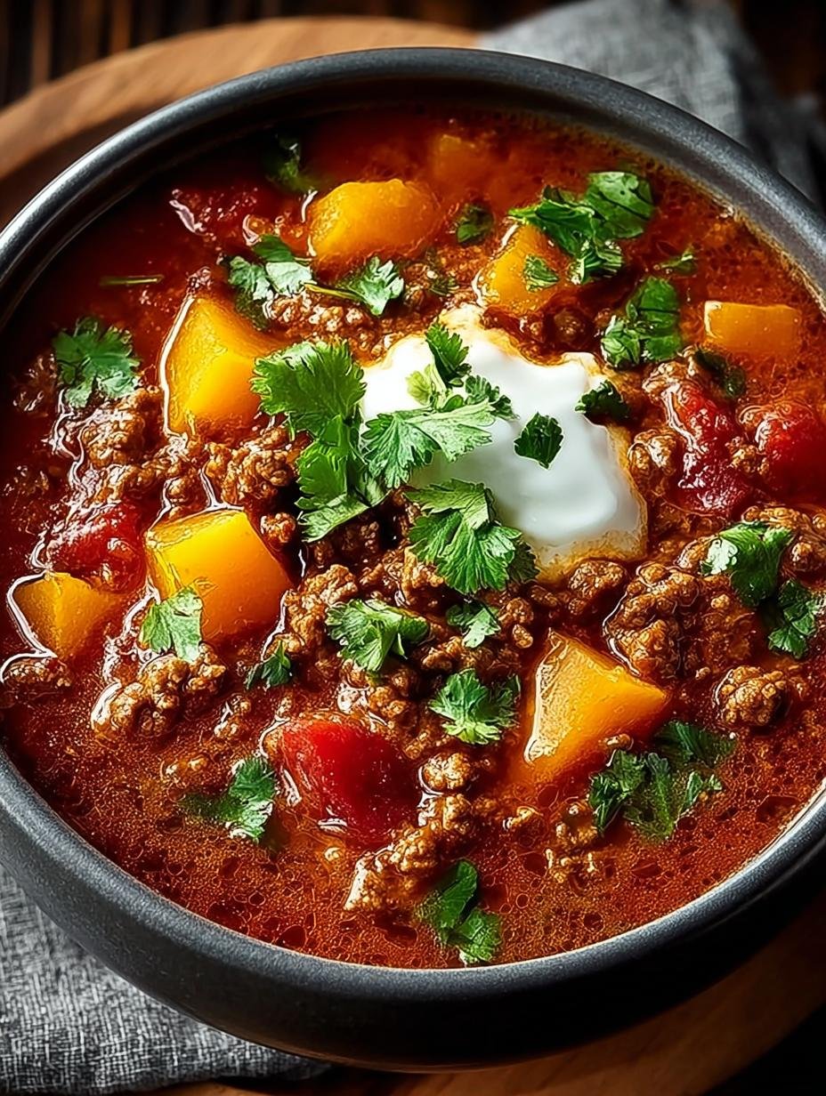 Hearty Butternut Turkey Chili