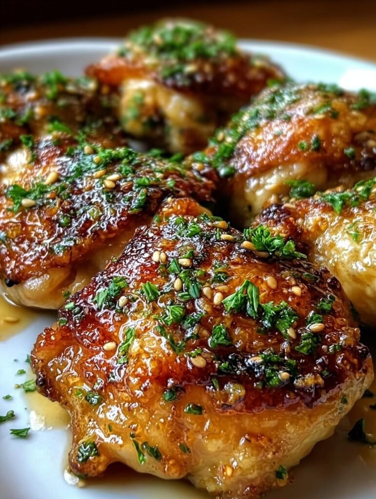 Honey Garlic Chicken Thighs