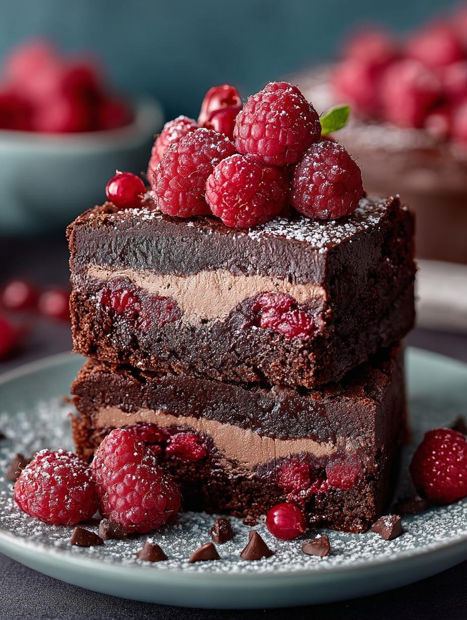 Indulge Himbeer Schoko Brownie: 8 Rich Raspberry Squares - Indulge Himbeer Schoko Brownie - main visual representation