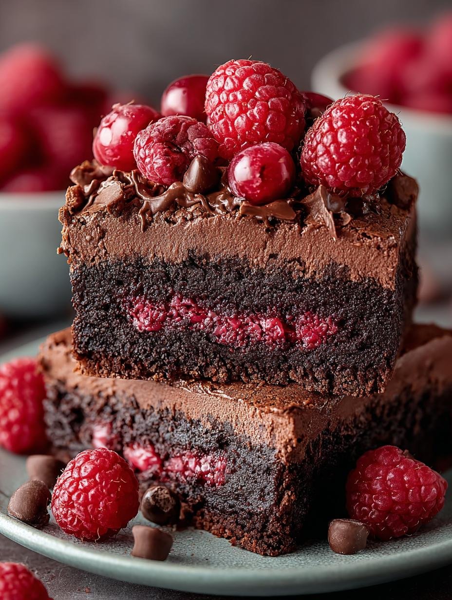 Indulge Himbeer Schoko Brownie: 8 Rich Raspberry Squares - Indulge Himbeer Schoko Brownie - additional detail