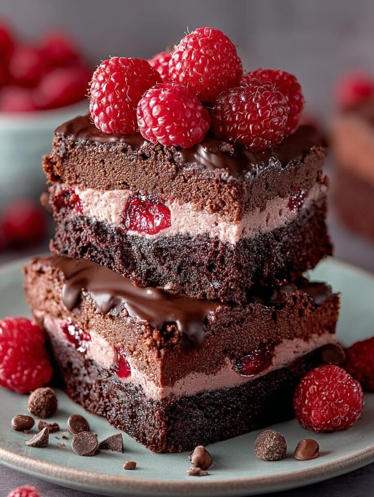 Indulge Himbeer Schoko Brownie