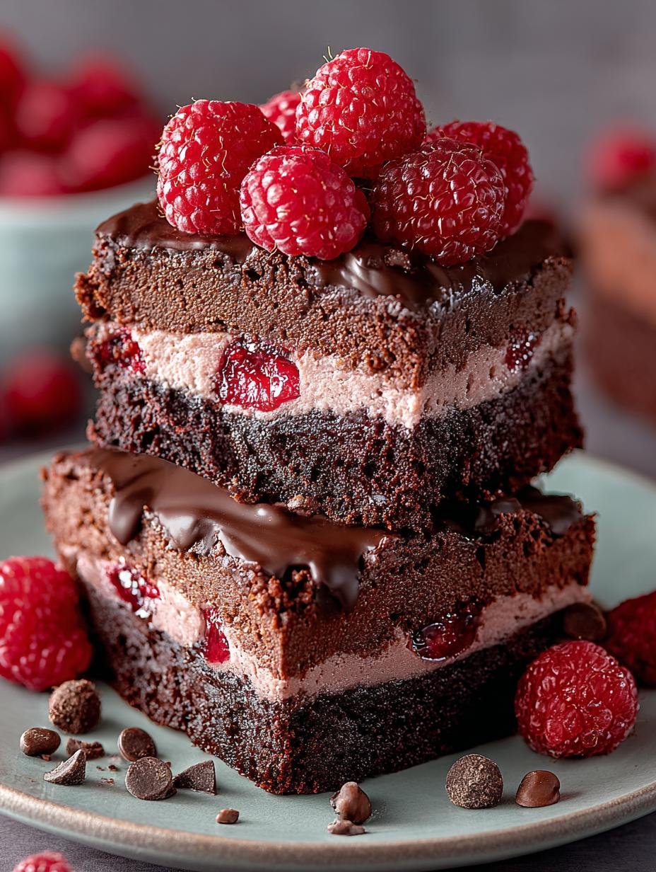 Indulge Himbeer Schoko Brownie