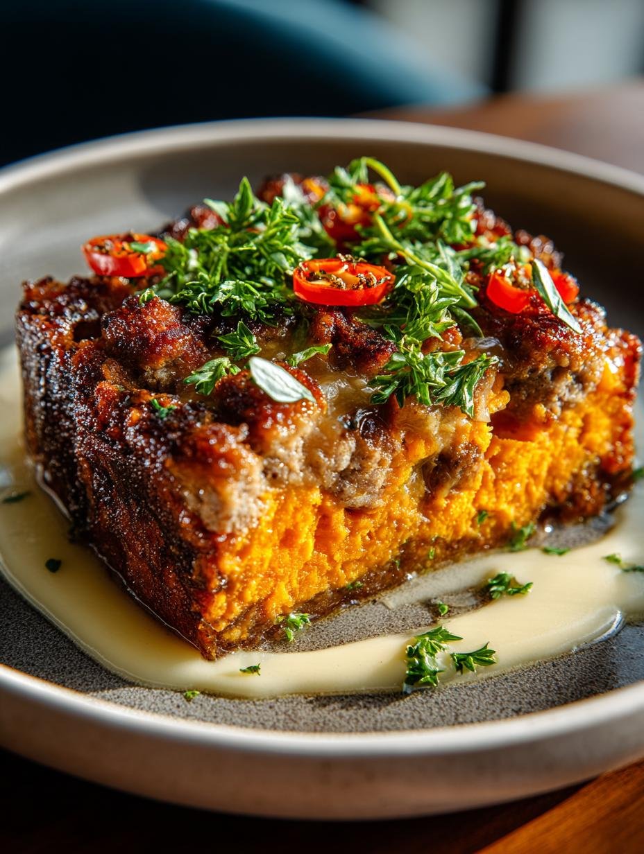 Delicious Maple Sausage Sweet Potato Casserole Recipe - Maple Sausage Sweet Potato - additional detail