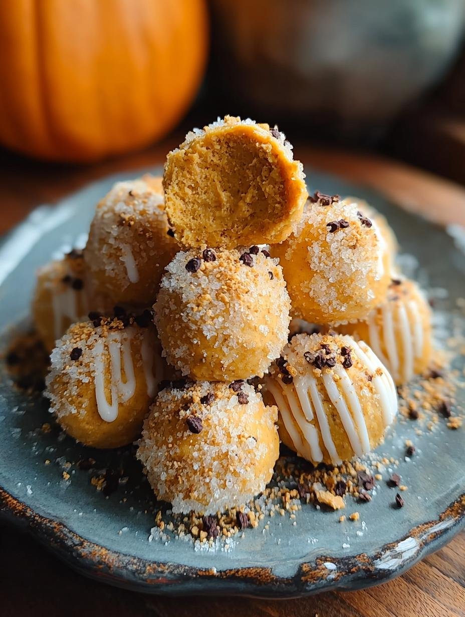Pumpkin Cheesecake Truffles: Cozy No-Bake Bliss - Pumpkin Cheesecake Truffles Bake - additional detail