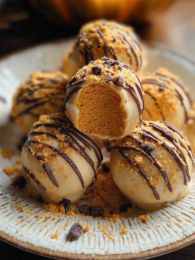 Pumpkin Cheesecake Truffles Bake