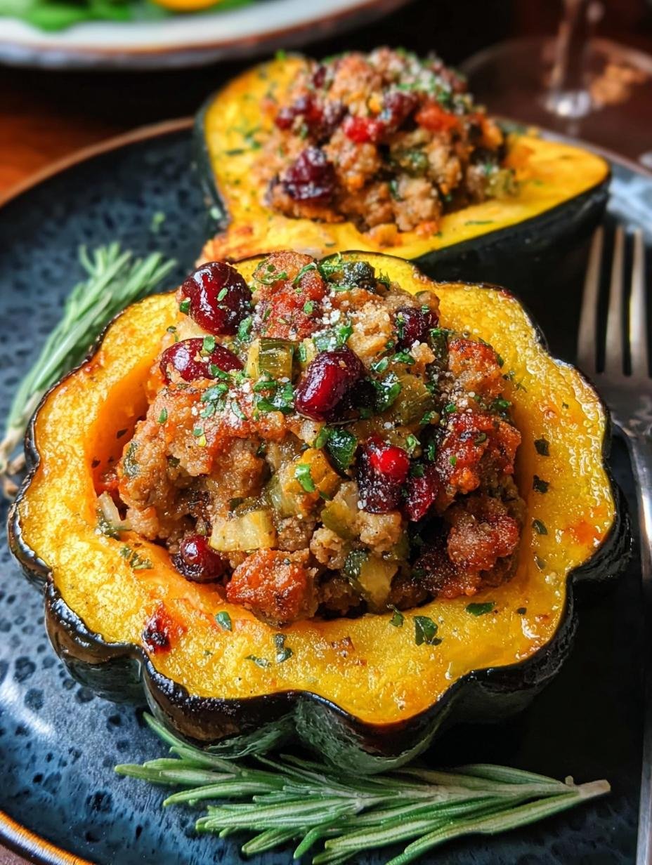 Sausage Stuffed Acorn Squash: Divine Fall Comfort - Sausage Stuffed Acorn Squash - main visual representation