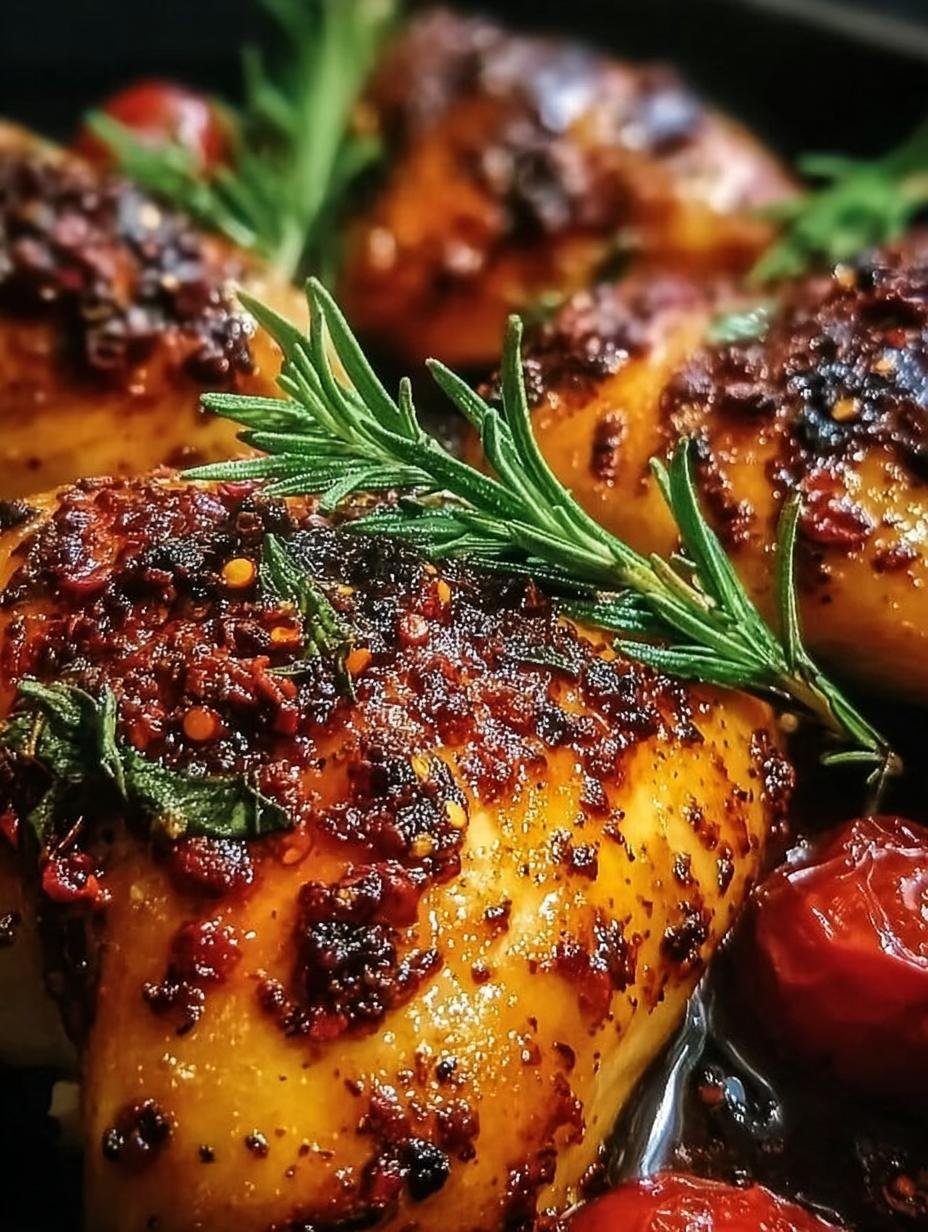 Amazing Spicy Calabrian Chili Roasted Chicken! - Spicy Calabrian Chili Roasted - main visual representation