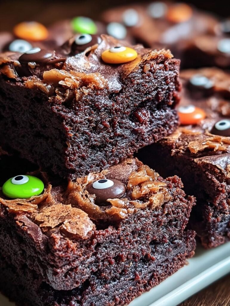Spooktacular Monster Brownies For