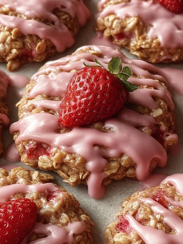 Strawberry Oatmeal Cookie Icing