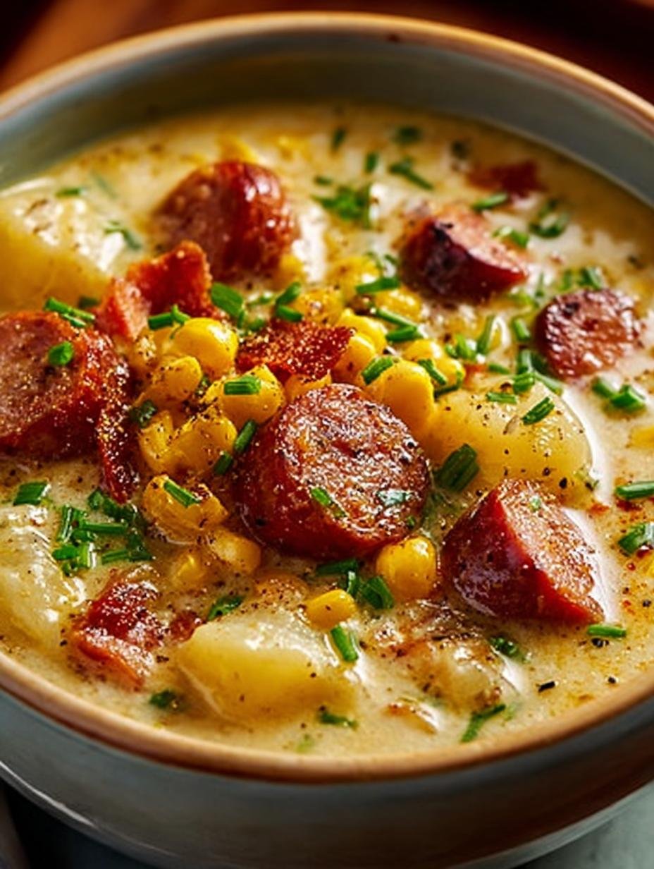 Sweet Savory Kielbasa Corn Chowder: 7 Ingredients for Delight - Sweet Savory Kielbasa Corn - additional detail