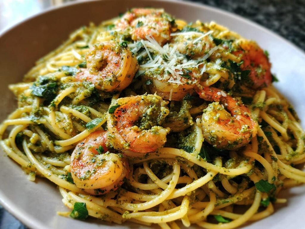 Thai Shrimp Basil Pesto