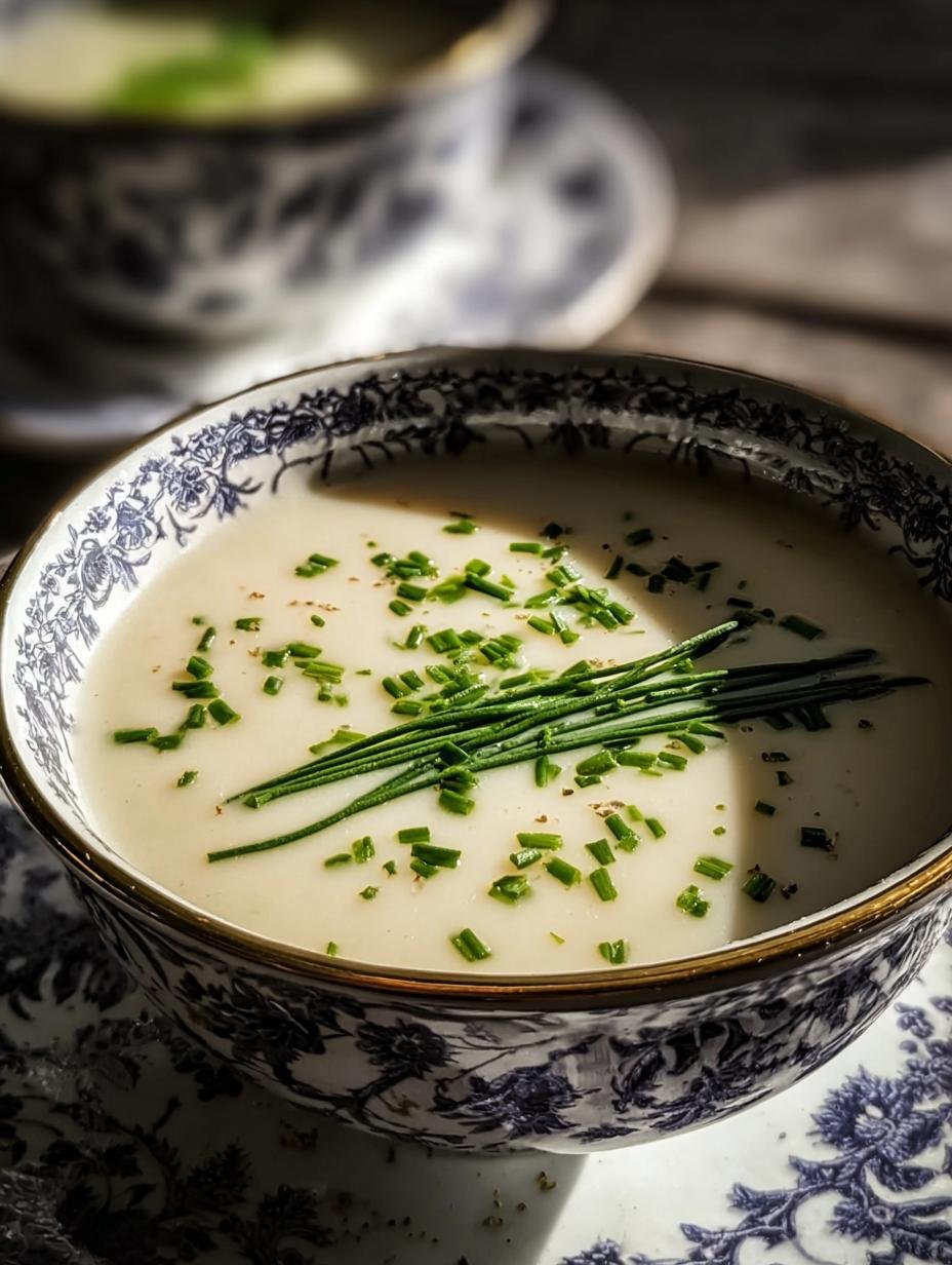 Vichyssoise Soup: 1 Elegant, Refreshing Recipe 3 Vichyssoise Soup: 1 Elegant, Refreshing Recipe - Vichyssoise Soup - additional detail