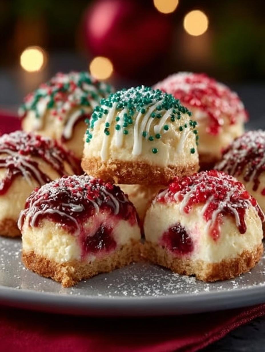 Bake Christmas Cheesecake Bites: Irresistible Holiday Treats - Bake Christmas Cheesecake Bites - additional detail