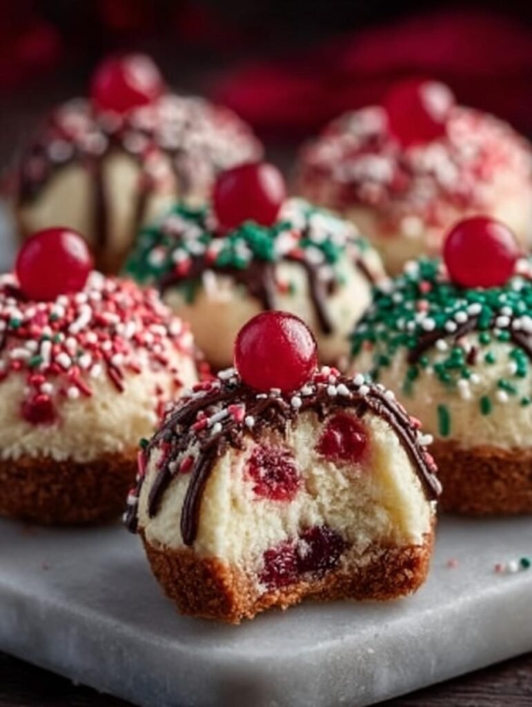 Bake Christmas Cheesecake Bites