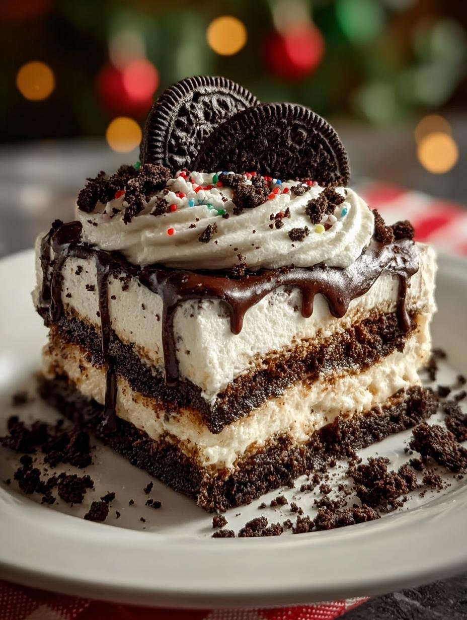 Bake Christmas Oreo Lasagna: A Festive Delight - Bake Christmas Oreo Lasagna - main visual representation