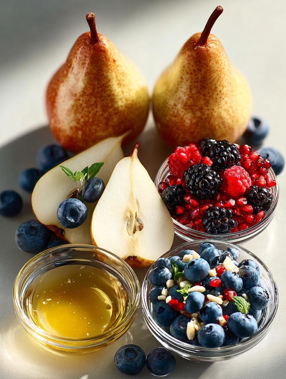 Baked Pears Berries Honey: A Sweet and Savory Delight - Baked Pears Berries Honey - additional detail