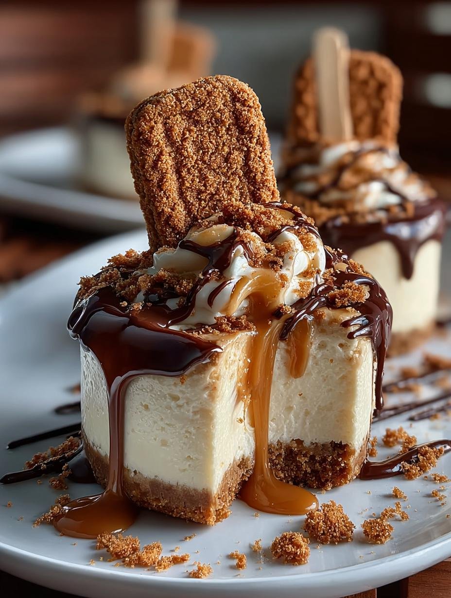 Biscoff Cookie Butter Cheesecake: 5 Irresistible Pops - Biscoff Cookie Butter Cheesecake - additional detail