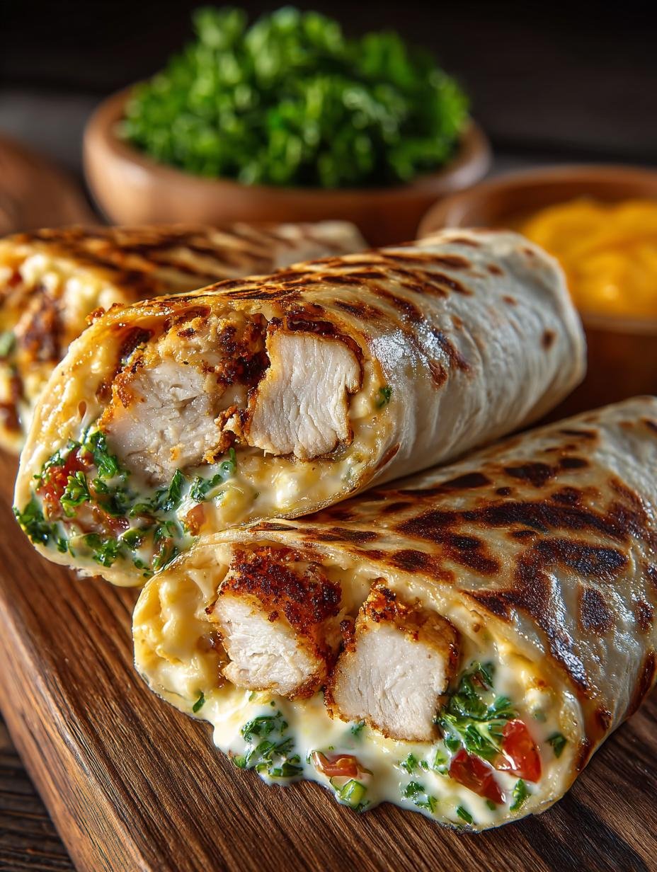 Cheesy Garlic Chicken Wraps: 5 Irresistible Variations - Cheesy Garlic Chicken Wraps - main visual representation