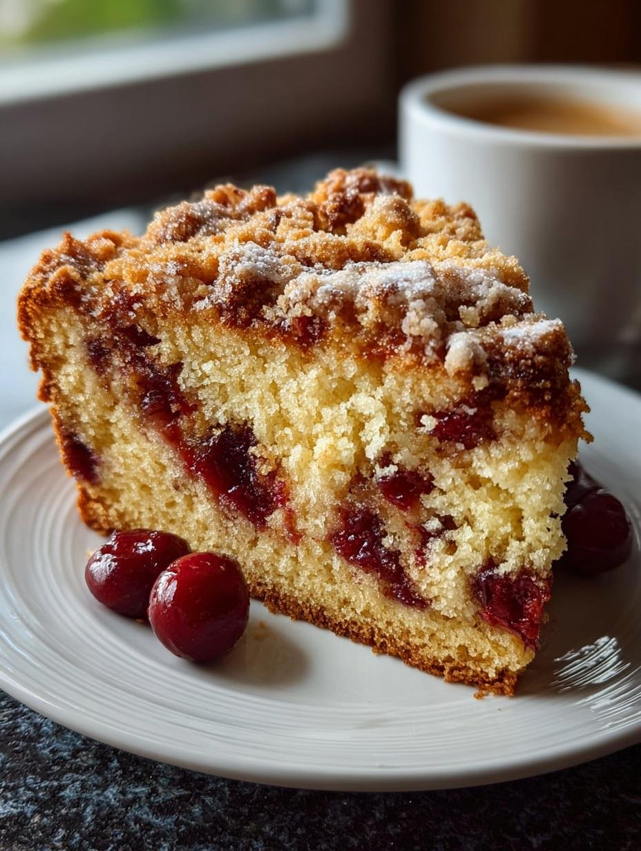 Cherry Almond Coffee Cake