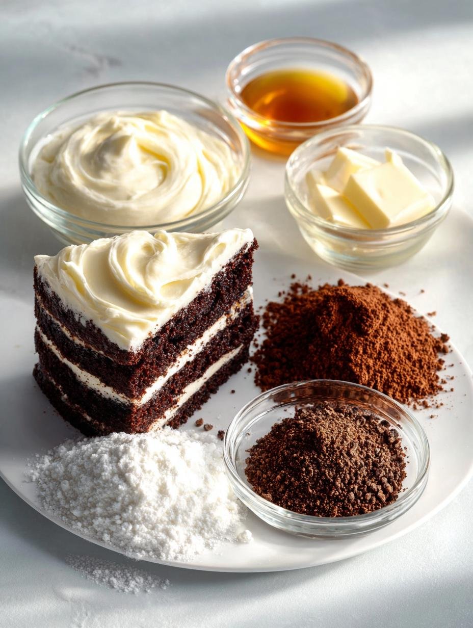 Irresistible Chocolate Cake Vanilla Cream with creamy frosting on a plate